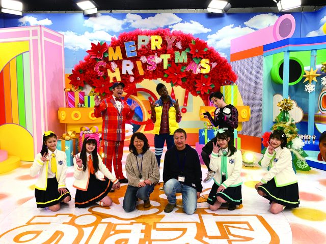 テレビ東京「おはスタ」クリスマスの装飾
