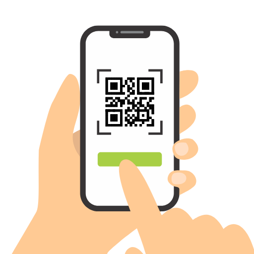 QRコードを読み取るイメージ