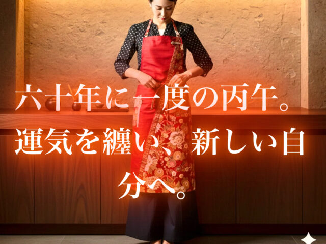 縁起の良い和柄、開運エプロンの先行受注や、プロジェクトを支えてくださる協賛パートナー様を募集