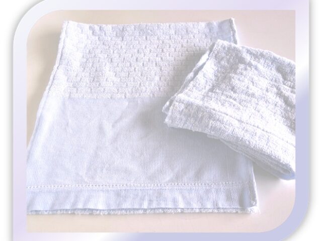 三巻押さえで縫ったタオル